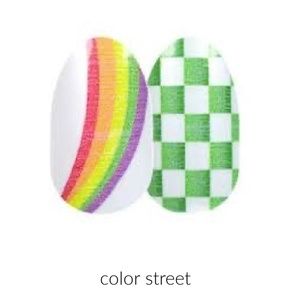 Color Street Shake your Shamrock Press on 100% Real Nail Polish Rainbow NEW